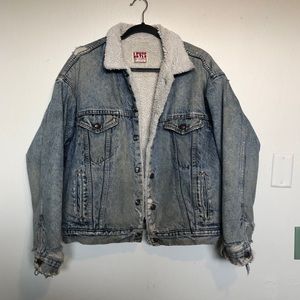 Vintage Distressed Denim Jacket